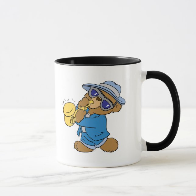 Mug Ours de jazz au saxophone blues (Droite)