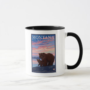 Mug Ours de MontanaMomma et Vintage voyage de CUB