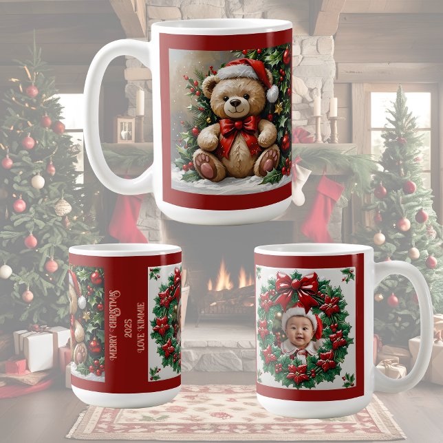 Mug Ours de Noël au houx (Créateur téléchargé)
