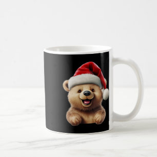 Mug Ours de Noël Chapeau de Père Noël Noël Drôle Xmas
