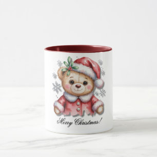 Mug Ours de Noël mignon et flocons de neige Baby Showe