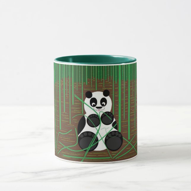 Mug Ours de panda dans la boue de Bamboo (Centre)