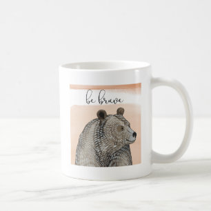 Mug Ours des boudins   Soyez courageux