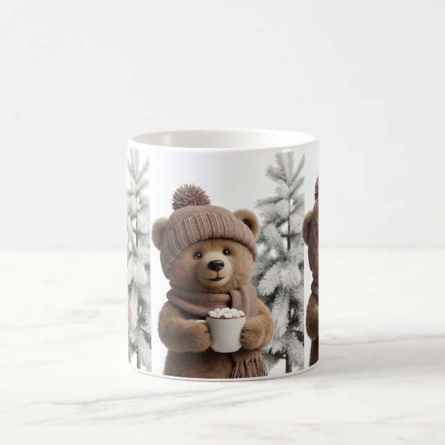 Mug Ours d'hiver Hygge - Amoureux de cacao doux (Centre)