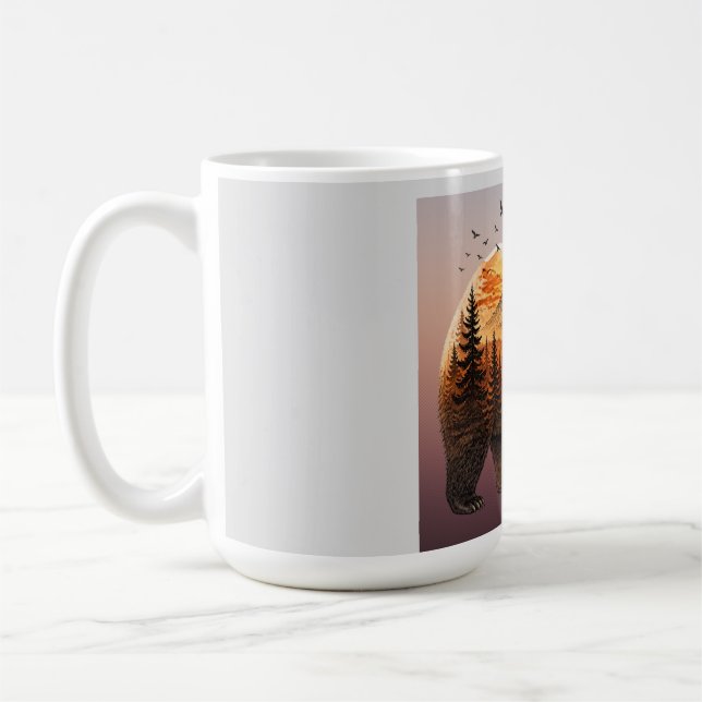 Mug Ours Double Exposition Forêt (Gauche)