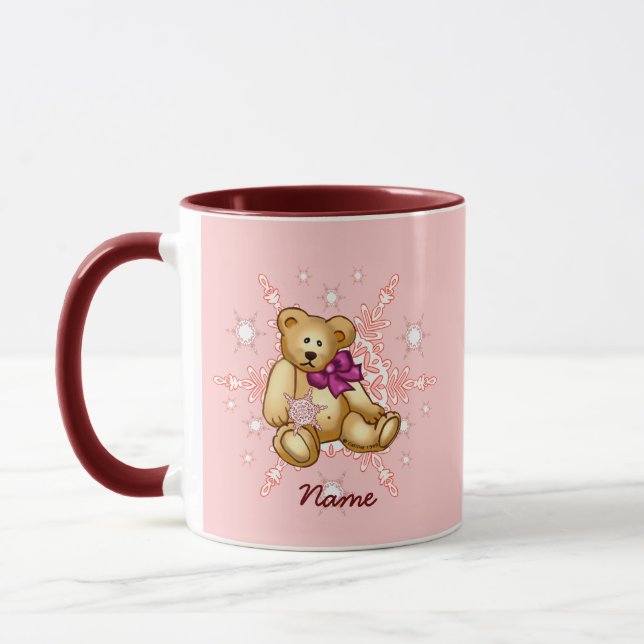 Mug Ours en peluche bébé rose (Gauche)
