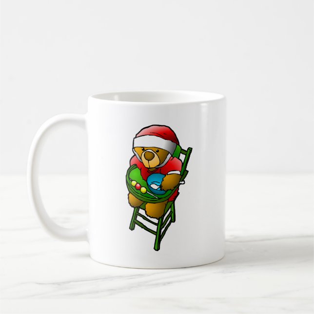 Mug Ours en peluche de Noël (Gauche)