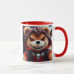 Mug Ours en peluche démoniaque au regard maléfique.
