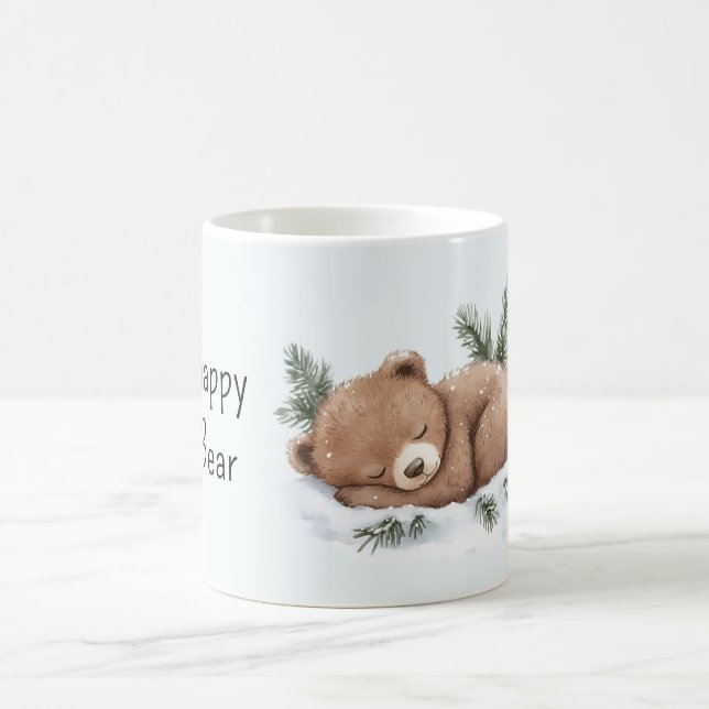 Mug Ours endormi heureux dans la neige (Centre)