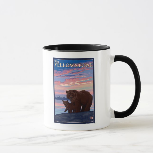 Mug Ours et cub - West Yellowstone, Montana (Droite)