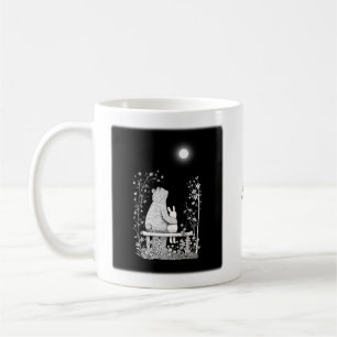 Mug Ours et lapin en clair de lune Nom personnalisé ro