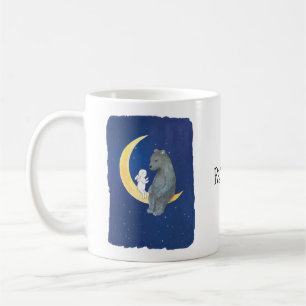 Mug Ours et lapin sur la lune coutume lapin ours migno