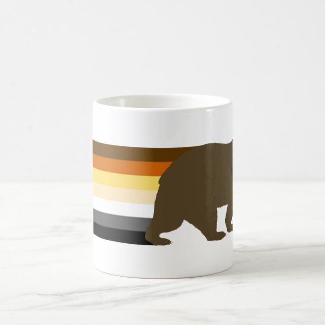 Mug Ours et les bandes du drapeau de la fierté de l'ou (Centre)