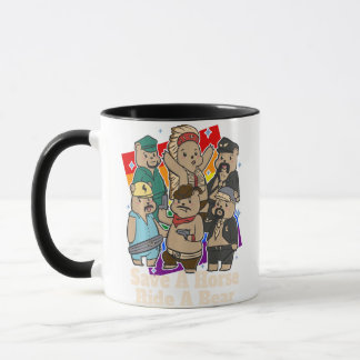 Mug ours gais sauvez cheval monter un ours lgbt pride