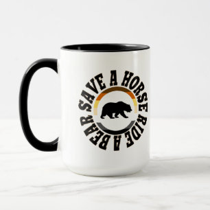 MUG OURS GAY SAUVEZ UN CHEVAL MONTEZ UN OURS