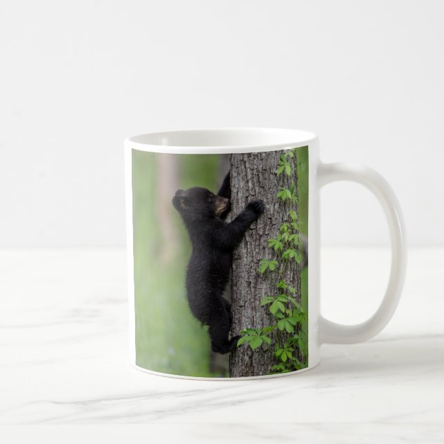 Mug Ours jeune grimpe à un arbre (Droite)