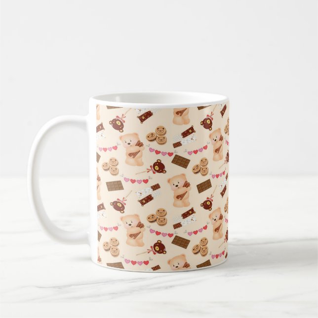 Mug Ours mignon et chocolat (Gauche)