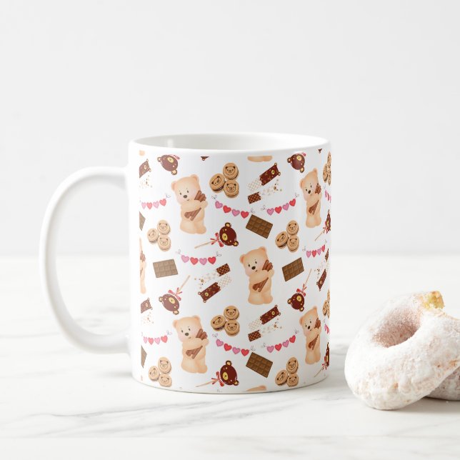 Mug Ours mignon et chocolat (Avec donut)