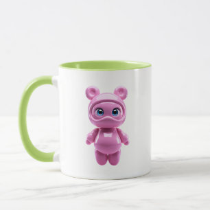 Mug Ours Mignon Rose Brillante Personnage Thème Ad