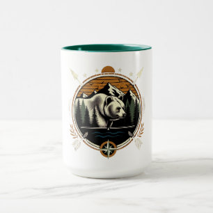 Mug Ours montagnard rustique et vintage pour l'extérie