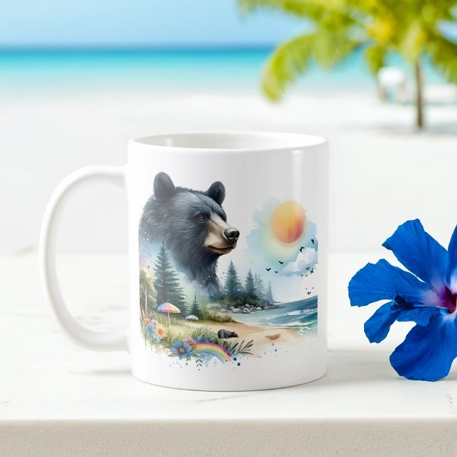 Mug Ours noir à l'eau d'été (Créateur téléchargé)