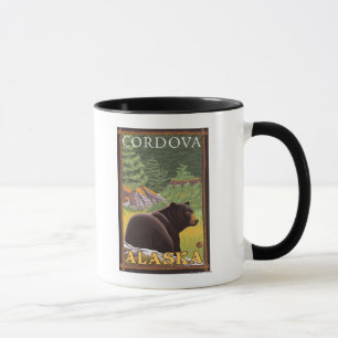Mug Ours noir dans la forêt - Cordova, Alaska