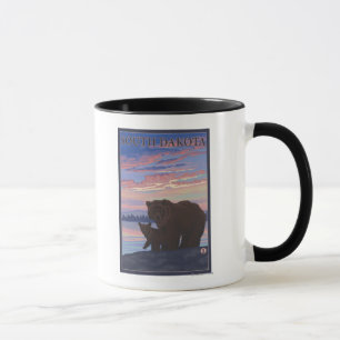Mug Ours noir et cubDakota du Sud