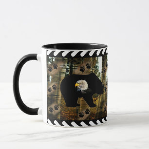 Mug Ours Noir Ourson Ourson Ourson Ours Empreintes de