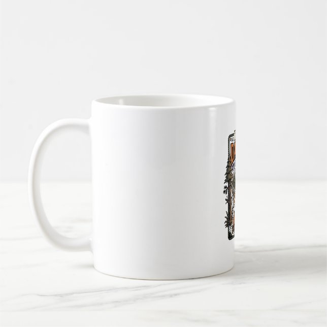 Mug Ours Papa drôle de corps de camping Figure de père (Gauche)