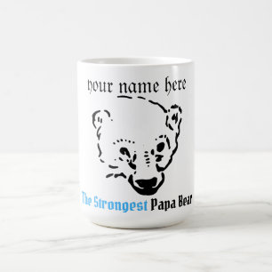 Mug ours papa le plus fort, cadeau papa simple