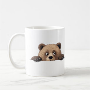 Mug Ours Peeking mignon adorable Drôle animal dessin