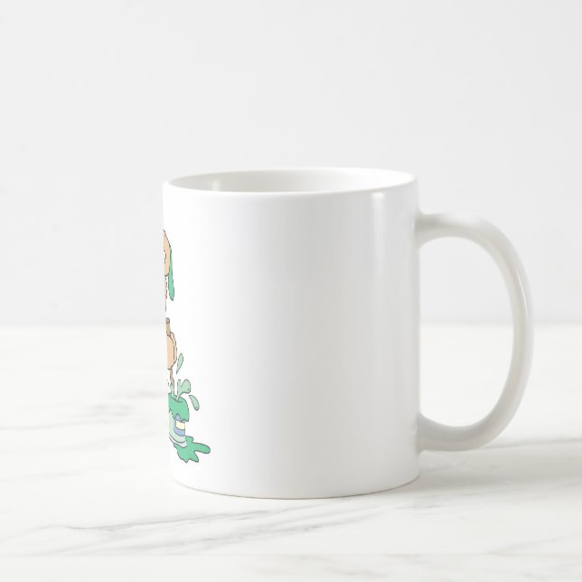 Mug Ours Peintre mignon (Droite)