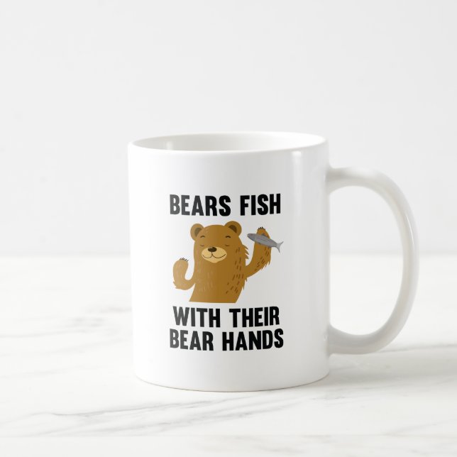 Mug Ours Poissons Avec Leurs Mains Ours (Droite)