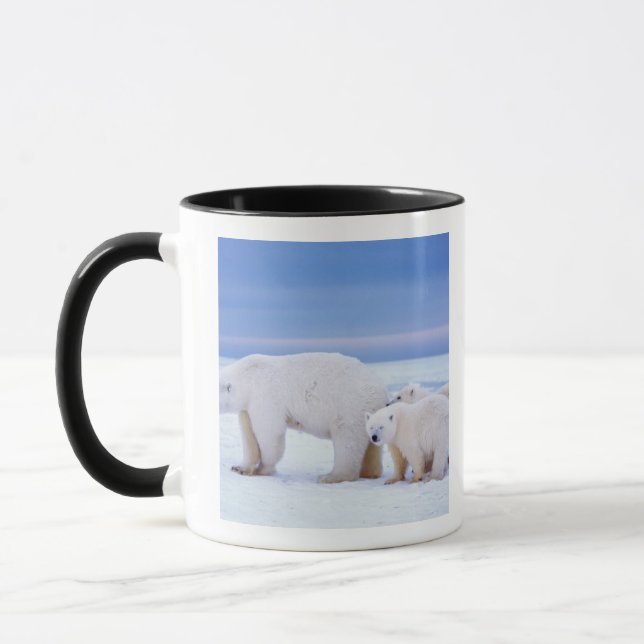 Mug Ours polaire semé avec des petits (Gauche)