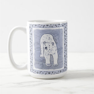 Mug Ours polaire sur la peinture sur glace - Art origi