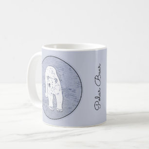 Mug Ours polaire sur la peinture sur glace - Art origi