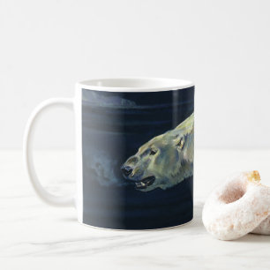 Mug Ours polaire vintage, animaux marins de l'Arctique