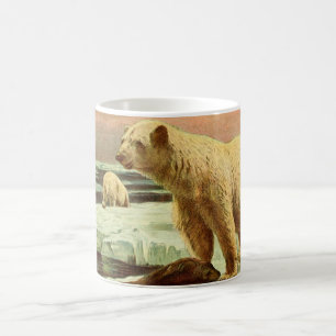 Mug ours polaires sur les glaciers dessin artistique d