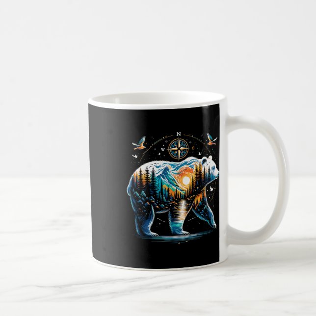 Mug Ours randonnée Ours grizzly Camping Campeur  (Droite)