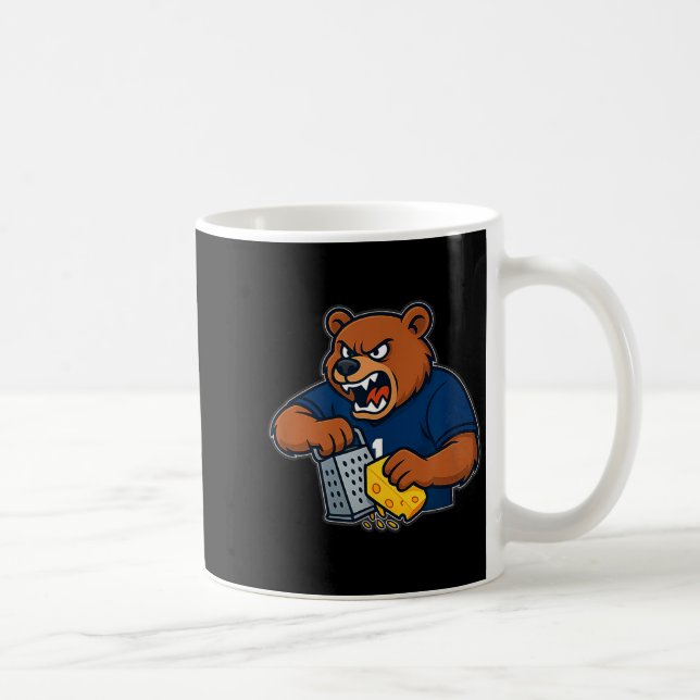 Mug Ours râpant du fromage drôle  (Droite)