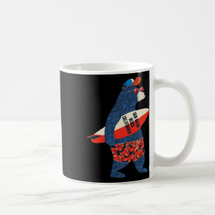 Mug Ours surfant sur la plage de San Diego Californie