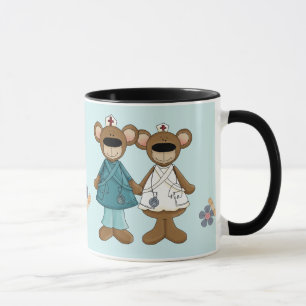 Mug Ours Teddy Cute Custom Nurse Appréciation Cadeau