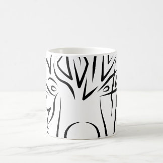 Mug Ours tribal noir et blanc