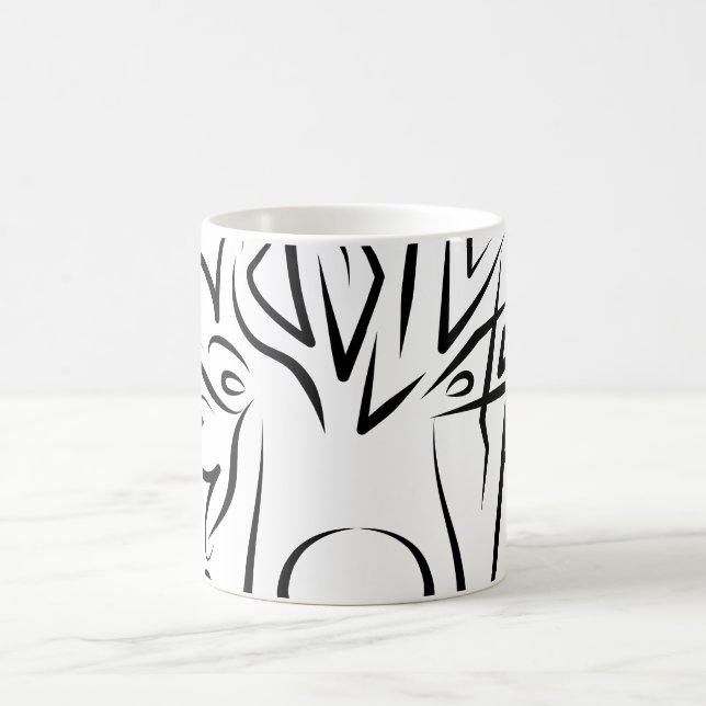Mug Ours tribal noir et blanc (Centre)