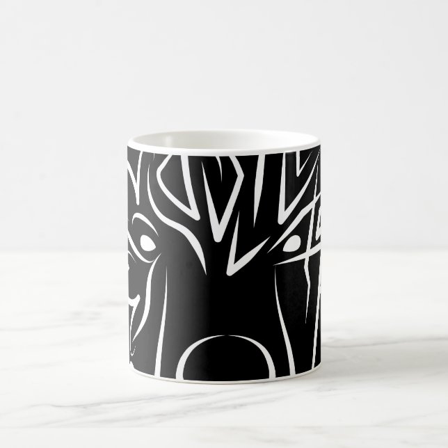 Mug Ours tribal noir et blanc (Centre)