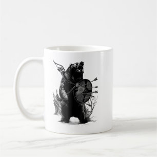 Mug Ours Vive Avec Ax Et Bouclier