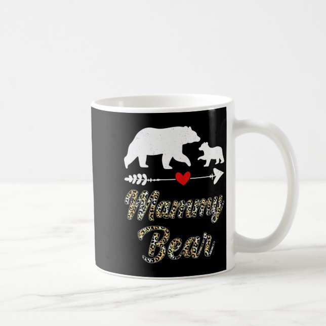 Mug Ourse maman femme ours léopard amusant ours maman  (Droite)