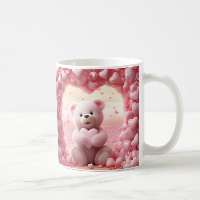 Mug Ourson Mignon de la Saint-Valentin Mug de la F (Droite)