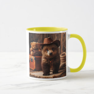 Mug  Ourson portant un chapeau de cow-boy.