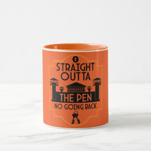 Mug Out Of Jail Prison Release Gift Two-Tone Coffee Mu